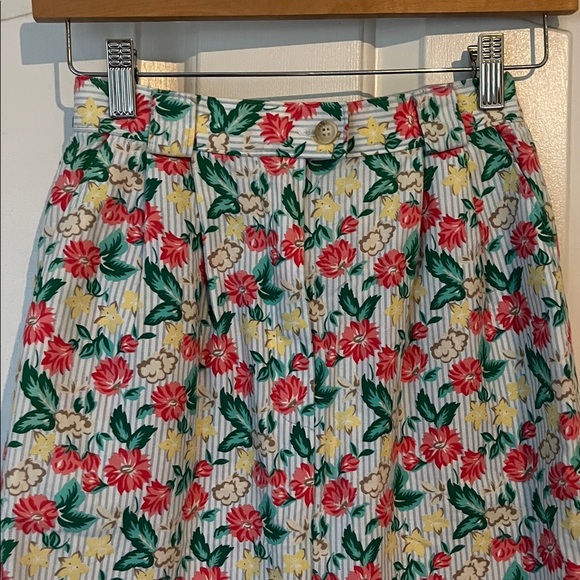 Vintage Pendleton | Floral & Striped Pencil Skirt XS Boho Retro 80s 90s - Picture 2 of 6